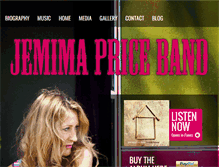 Tablet Screenshot of jemimapriceband.com